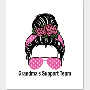 Grandma's support team..breast cancer awareness.. Posters and Art